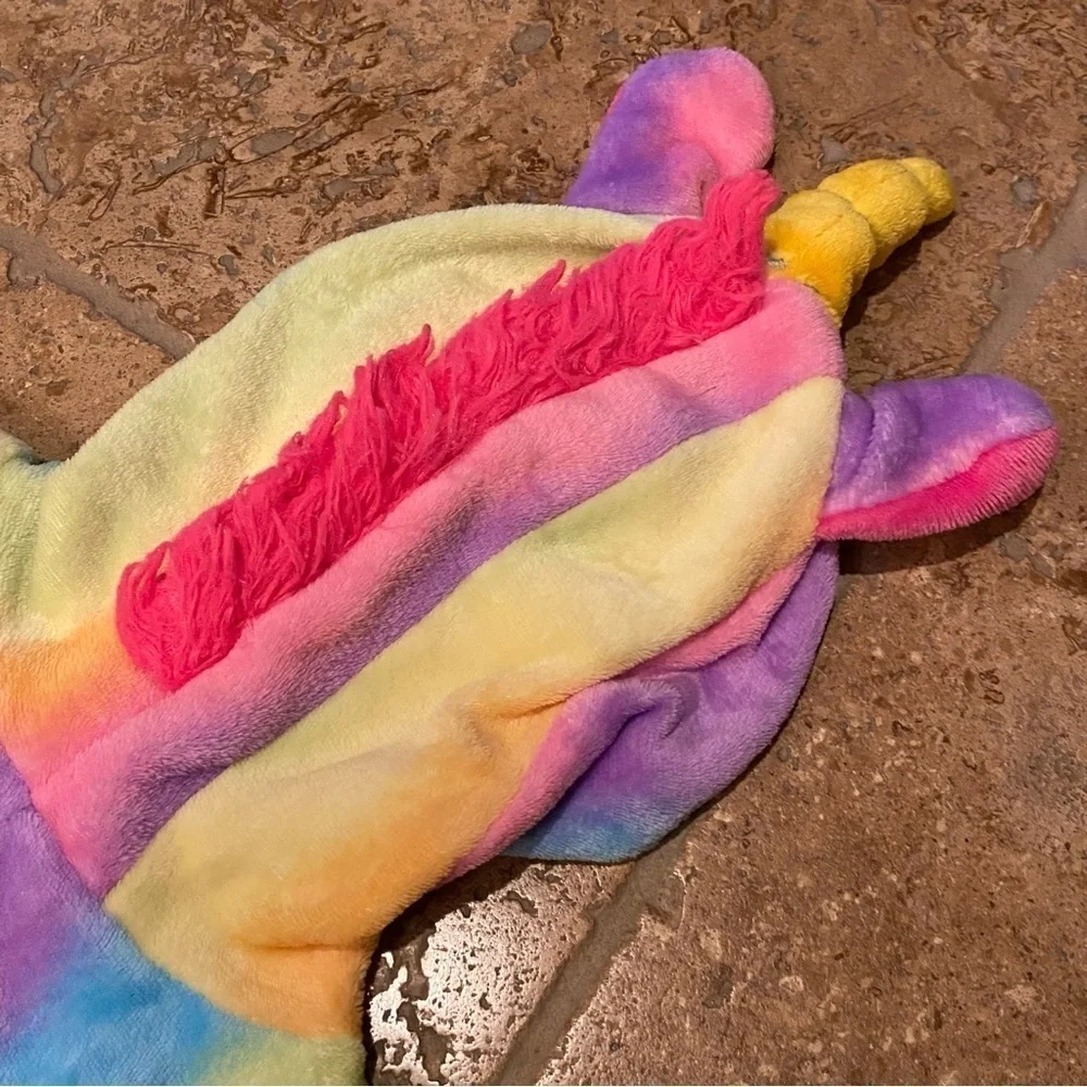 Rainbow Unicorn Kids Teens Soft Pajama Costume Size L/XL